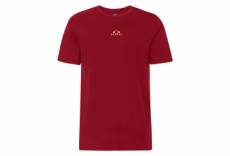 T shirt manches courtes oakley bark new rouge