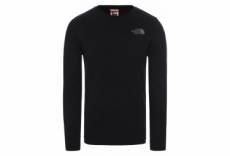T shirt manches longues the north face easy tee noir homme