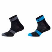 Spiuk Xp Mid Socks 2 Pairs Bleu,Noir EU 36-39 Homme