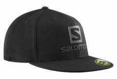 Casquette salomon logo cap flexfit noir homme