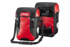 Paire de sacoches de porte bagages ortlieb sport packer classic 30l rouge noir