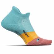 Chaussettes Elite Ultra Light No Show Tab - L Takeoff Turquoise