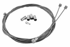 Kit cables de freins et gaines multidimensions veloorange vo metallic braid brake cable kits argent