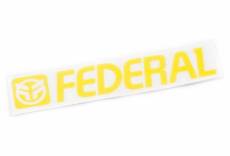 Sticker federal 170mm die cut sticker yellow