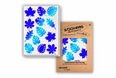 Planches de stickers reflechissants leaf wb stickers bleu