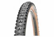 Pneu vtt maxxis minion dhf 29 tubeless ready souple wide trail wt exo protection dual compound flancs beiges skinwall 2 60 wt
