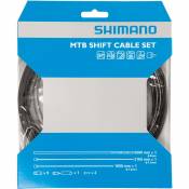 Câbles de dérailleur Shimano (VTT, câble en acier inoxydable) - Noir