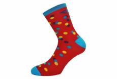 Chaussettes cinelli caleido dots rouge 39 42