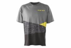 Maillot manches courtes yeti alder magnet abstract gris jaune s