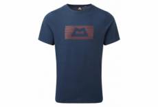 T shirt mountain equipment king line bleu m