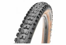 pneu vtt maxxis minion dhf 27 5 tubeless ready dual exo protection wide trail wt flancs beige 2 50 wt