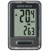 Compteur vélo Cateye Velo 9 Wired - Gris | Compteurs
