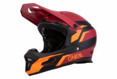 Casque integral o neal stage fury rouge orange s 55 56 cm