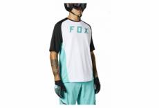 Maillot manches courtes fox defend turquoise s