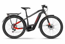 Vtc electrique haibike trekking 9 shimano deore 11v 625 wh 27 5 gris anthracite rouge 2022 m 165 175 cm