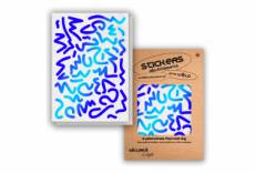 Planches de stickers reflechissants louvre wb stickers bleu
