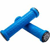Poignées Race Face Grippler Lock-on - Bleu - 33mm, Bleu