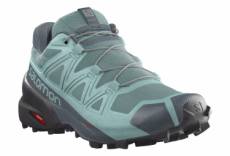 chaussures de trail salomon speedcross 5 vert gris femme 37 1 3