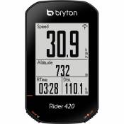 Compteur cycliste GPS Bryton Rider 420E - Noir - Head Unit Only, Noir