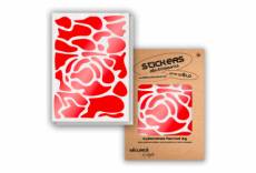 Planches de stickers reflechissants camouflage wb stickers rouge