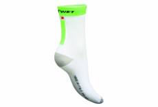 Chaussettes polyamide outwet skinlife blanc vert fluo 38 42
