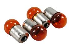 Ampoules de clignotant (x4) 12V - 10W BA15S orange homologué CE