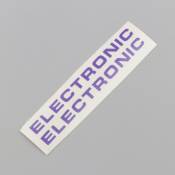 Stickers "Electronic" de carters moteur Peugeot 103 violets foncé