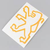 Sticker "lion" de garde boue avant Peugeot 103 jaune or
