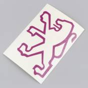 Sticker "lion" de garde boue avant Peugeot 103 violet clair