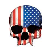 Autocollant Lethal Threat Crâne américain 7x11cm