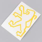 Sticker "lion" de garde boue avant Peugeot 103 jaune