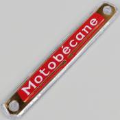 Monogramme de réservoir d'essence "Motobecane" (version longue) rouge et or