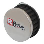 Filtre à air Replay R box noir/chrome coude D. 35/28