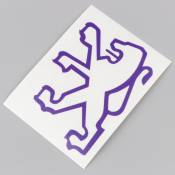 Sticker "lion" de garde boue avant Peugeot 103 violet foncé