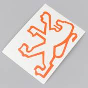 Sticker "lion" de garde boue avant Peugeot 103 orange