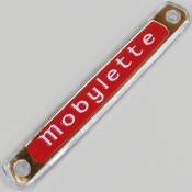 Monogramme de réservoir d'essence "Mobylette" (version longue) rouge et or