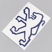 Sticker "lion" de garde boue avant Peugeot 103 bleu foncé