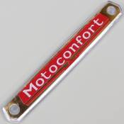 Monogramme de réservoir d'essence "Motoconfort" (version longue) rouge et or
