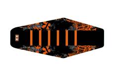 Housse de selle Full Covering Noir / Orange Stage6 Derbi X-Treme/ X-Race ap.2011