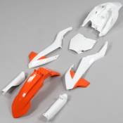 Kit carénages KTM SX 65 (depuis 2016) Acerbis orange et blanc