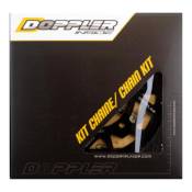 Kit chaîne Doppler 14x53 pas 420 Derbi Senda DRD / Racing 11- alu noi