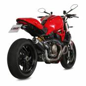 Silencieux Mivv GP Pro inox noir casquette inox Ducati Monster 1200 14