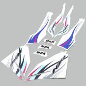 Kit déco MBK Nitro, Yamaha Aerox (depuis 2013) bleu, rose et noir