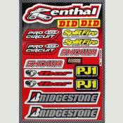 Stickers Renthal, Bridgestone (planche)