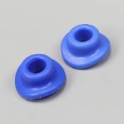 Caoutchoucs de valves de chambres à air bleus