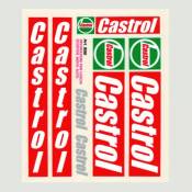 Stickers Castrol rouges (planche)