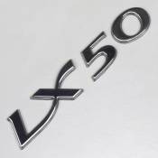 Logo LX50 de carénage arrière Vespa LX 50 chromé