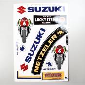 Stickers Suzuki, Metzeler... (planche)