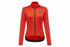 Maillot manches longues femme gore wear progress thermo orange
