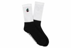 Paire de chaussettes subrosa rose socks blanc noir
